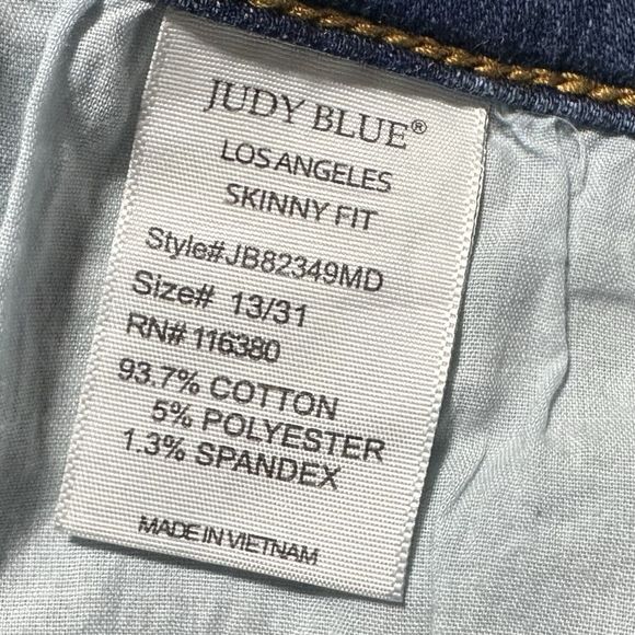 Judy Blue Skinny Fit Jeans SIZE 13 / 32 Style# JB82349MD - Picture 4 of 11